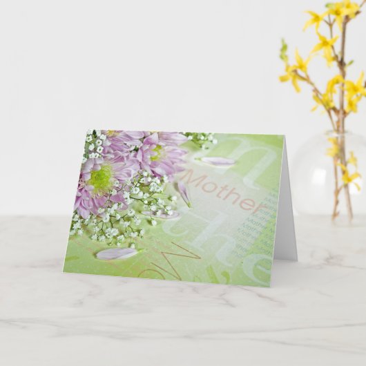 Voor mam kaart (Gele Bloem)