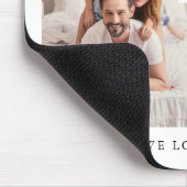 Voor mam | Modern twee fotoraster Muismat (Hoek)