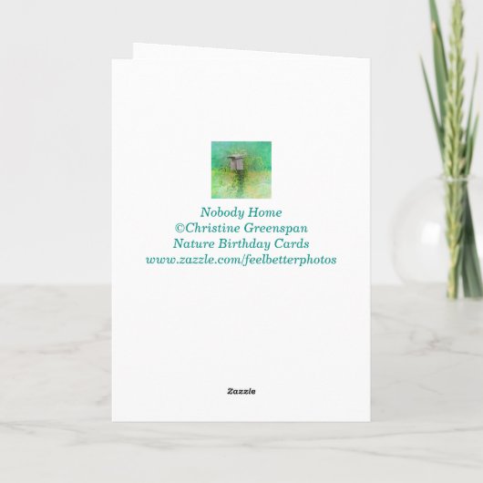 "Voor mam" Natuur Birthday Kaart (Achterkant)