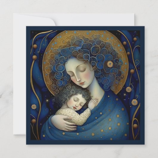 Voor mam op Moederdag. Kaart moeder en dochter (Voorkant)