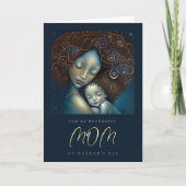 Voor mam op Moederdag moeder en dochter Kaart (Voorkant)