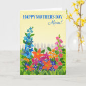 Voor Mam op Moederdag Vloertuinen Kaart (Gele Bloem)