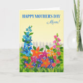Voor mam op Moederdag Vloertuinen Kaart (Voorkant)