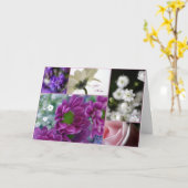 Voor mama ~ collage van bloemen Moederdag kaart (Gele Bloem)
