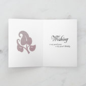 Voor mama, een Cross Stitch verjaardagskaart Kaart (Binnen)