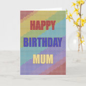 Voor mama, een Cross Stitch verjaardagskaart Kaart (Gele Bloem)