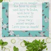 Voor mama gepersonaliseerd met je eigen woorden va theedoek (Gevouwen)