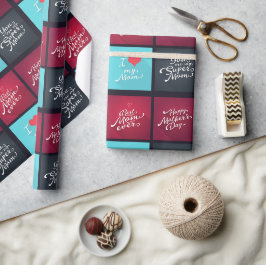 Voor mama met liefde cadeaupapier