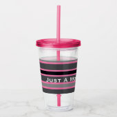 Voor mama op de vlucht acryl drinkbeker (Voorkant)