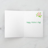 Voor mama op Moederdag met Rosebuds Kaart (Binnen)