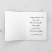 Voor mama op Moederdag. Zoete Beren Bedankkaart (Binnen)