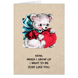 Voor mama op Moederdag. Zoete teddybeer