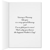 Voor mama op Moederdag. Zoete teddybeer (Binnen (Rechts))