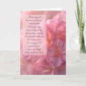voor mama sentimentele beterschap botanische roze kaart (Voorkant)