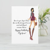 Voor Mam's verjaardag Kaart (Staand voorkant)