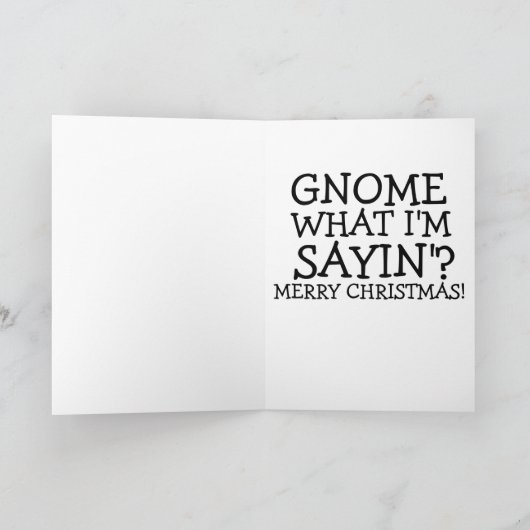 VOOR MAN GNOME ELF KERST KAART (Binnen)