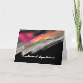 Voor man op Vaderdag Abstract schilderen Kaart