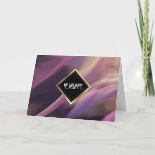 Voor man op Vaderdag Abstract schilderen Kaart (Voorkant)