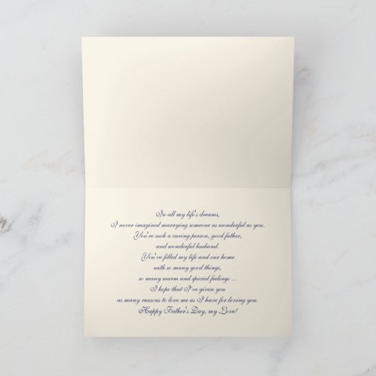 Voor man op Vaderdag. beeldende kunst Kaart (Binnen)