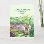 Voor man op verjaardag Rydal Mount Home Garden Kaart (Voorkant)