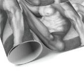 Voor mannen: Elegant Original Art Male-nude model Cadeaupapier (Rol Hoek)