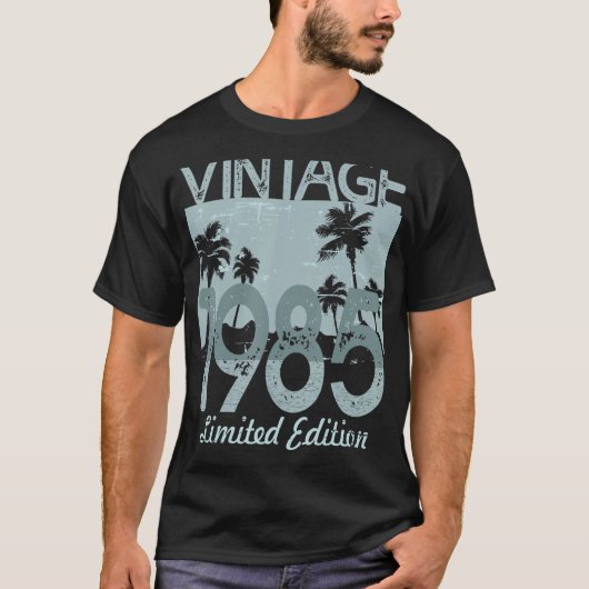 voor mannen en vrouwen Geboren in of  1985 T-shirt (Voorkant)