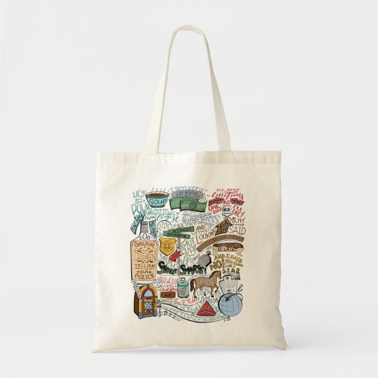 Voor mannen (gekleurd) John Mulaney Quote Compi Tote Bag (Voorkant)