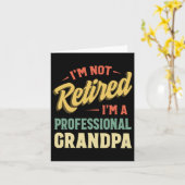 Voor mannen Grappige Vaders Dag Gepensioneerde Opa Kaart (Gele Bloem)