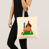 Voor mannen: kerstgrizzy en de luiers tote bag (Voorkant (product))