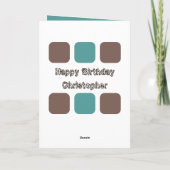 Voor mannen kun je foto's toevoegen met de bruine kaart (Achterkant)