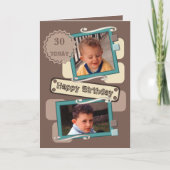 Voor mannen kun je foto's toevoegen met de bruine kaart (Voorkant)