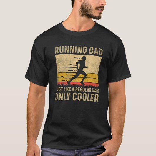 Voor mannen, pap marathon runner Coach Marathon T-shirt (Voorkant)