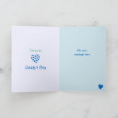 Voor mannen Papa van kleine jongen verjaardag groe Kaart (Binnen)