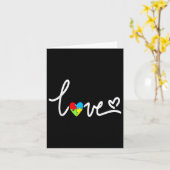 Voor mannen T-shirt ter bewustmaking van de autism Kaart (Gele Bloem)