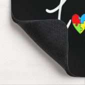 Voor mannen T-shirt ter bewustmaking van de autism Muismat (Hoek)