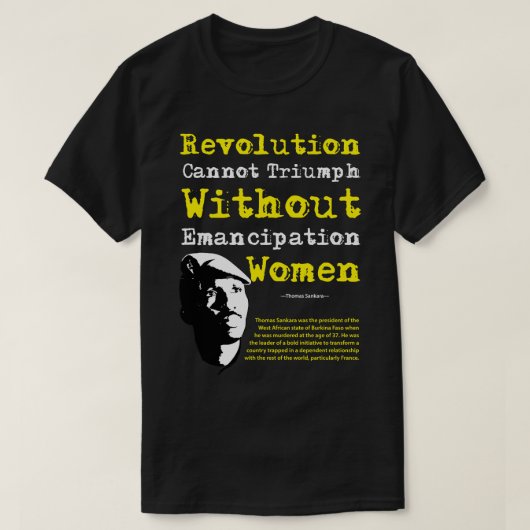 Voor mannen Thomas Revolutionary Sankara Gifts F T-shirt (Design voorkant)