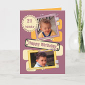 Voor mannen voeg je foto's toe met een sinaasappel kaart (Voorkant)