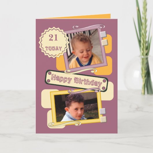 Voor mannen voeg je foto's toe met een sinaasappel kaart (Voorkant)