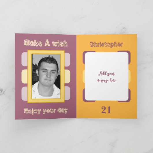 Voor mannen voeg je foto's toe met een sinaasappel kaart (Binnen)