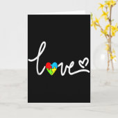 Voor Mannen Vrouwen Autisme Bewustzijn Tee Plus Si Kaart (Gele Bloem)