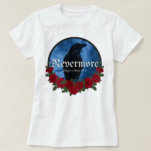 Voor Mannen vrouwen Edgar Writer Allan Poe Playwri T-shirt (Design voorkant)