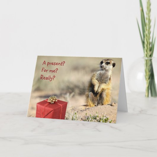 Voor me? - Een Kmp- Kerstkaart Feestdagen Kaart (Voorkant)