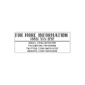 Voor meer informatie  zelfinktende stempel (Design)