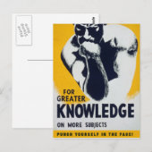 Voor meer kennis briefkaart (Voorkant / Achterkant)