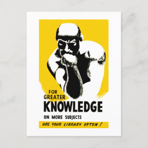 Voor meer kennis briefkaart