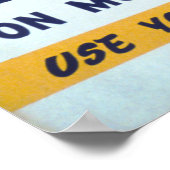 Voor meer kennis - Gebruik vaak uw bibliotheek Poster (Hoek)