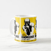 Voor meer kennis koffiemok (Voorkant links)
