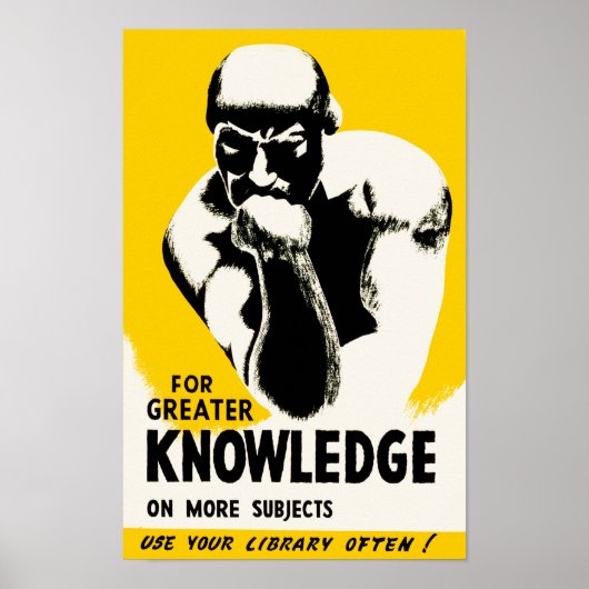 Voor meer kennis poster (Voorkant)