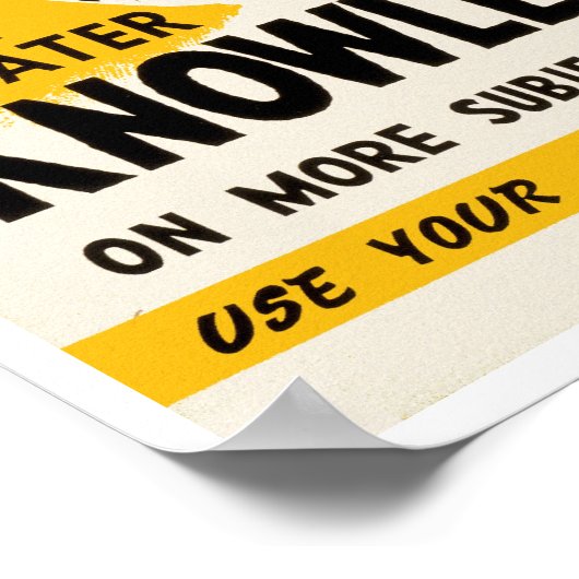 Voor meer kennis poster (Hoek)