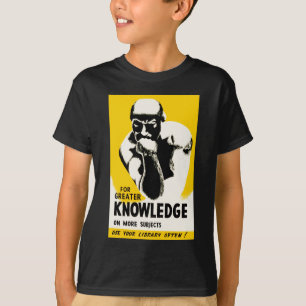 Voor meer kennis t-shirt